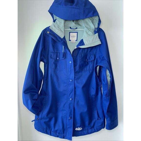 Vintage Y2K Nike 6.0 Snowboard Ski Skate Jacket Parka Coat Women XL Blue Dunk - Picture 12 of 15